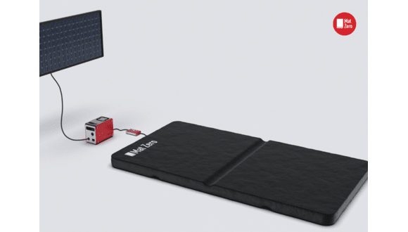 Mat Zero's modular solar panel, energy hub and mat system