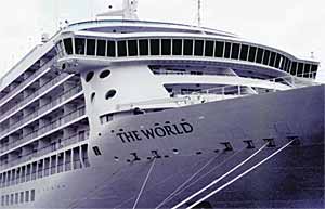 Fig.2. Fosen Mek's cruise ship 'The World' contains friction stir welded decks 