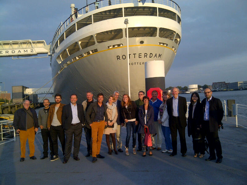 CleanShip consortium with the SS Rotterdam, Holland.